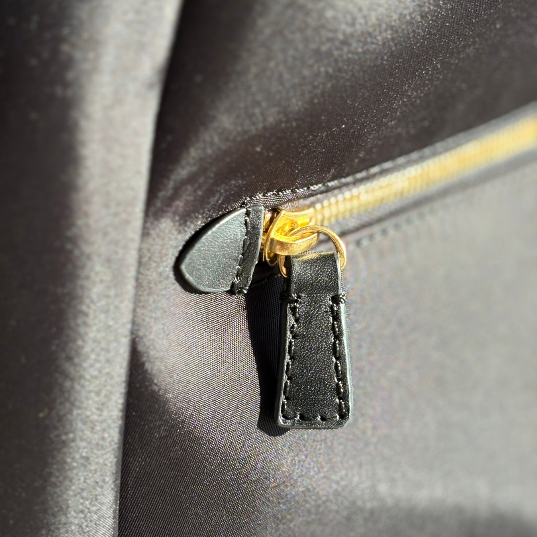 Dryna 14" Laptop Nylon Leather Backpack V2 - Black [EARLY100 PREORDER]