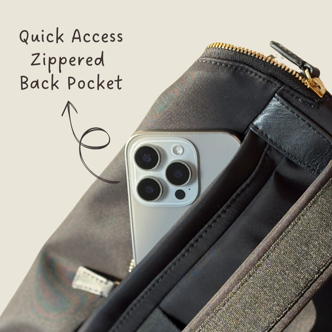 Dryna 14" Laptop Backpack (Nylon Leather) Black [PREORDER | Ships 31st July]