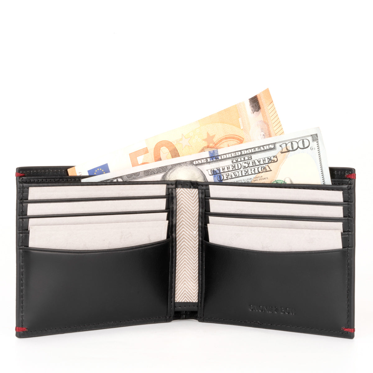 Gulliver Cash Coin Slot Bifold Wallet (RFID USA Wax Leather)