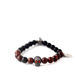 Jekyll & Hyde Spartan Skull Beads Bracelet