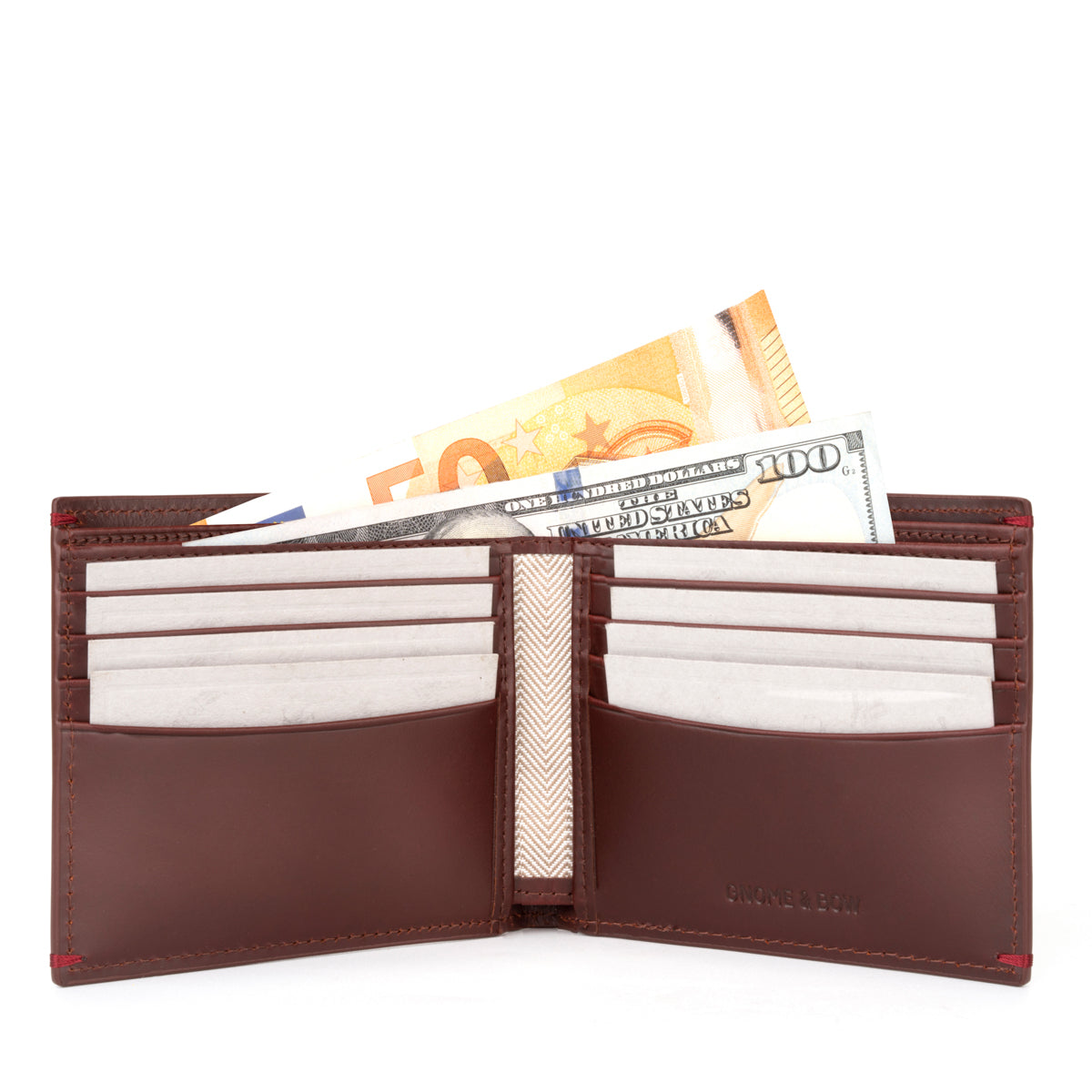 Gulliver Cash Coin Slot Bifold Wallet (RFID USA Wax Leather)